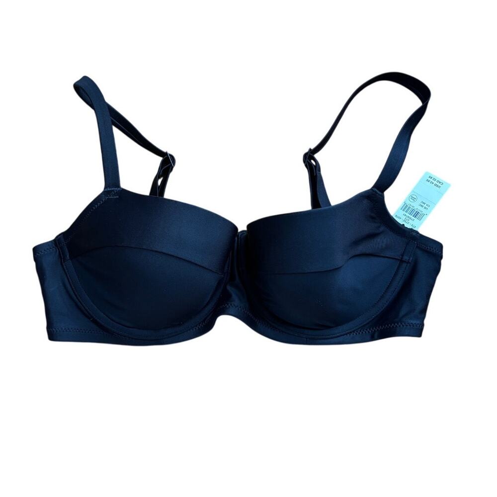 Aerie Black Bustier Swim Top Bikini Swimwear Swimsuit Beach
